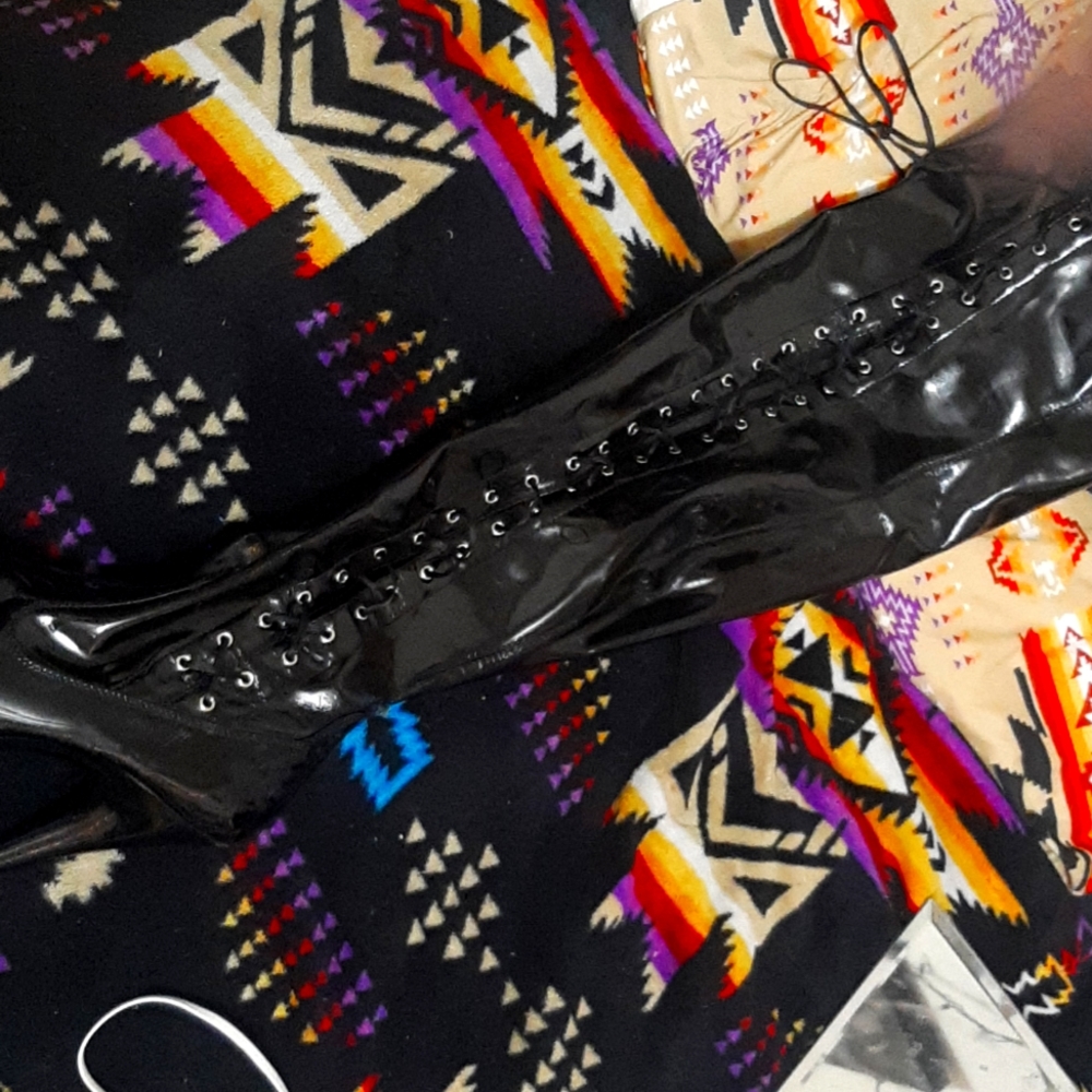 Knee high leather boots